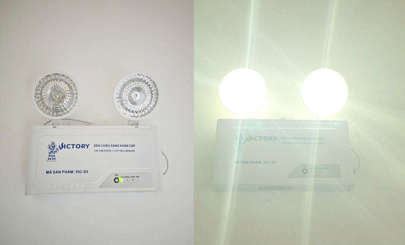 đèn khẩn cấp sự cố Victory VIC-S3 (Có tem PCCC)