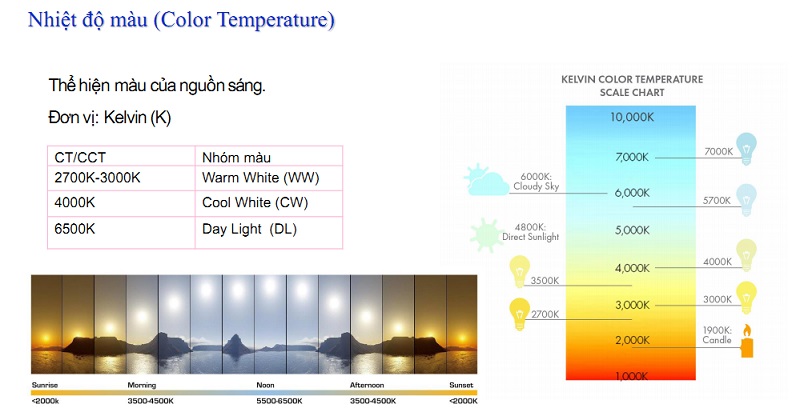 Chỉ số hoàn màu đèn led