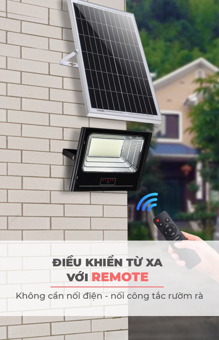 Đèn Pha Năng Lượng Mặt Trời 60W Kitawa DP160