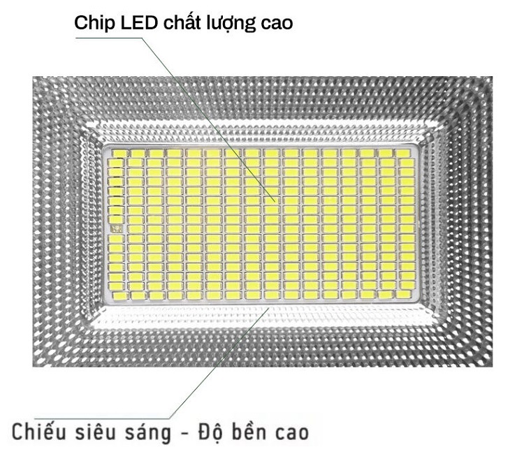 Đèn pha năng lượng mặt trời 200W TUVACO - Chip Led