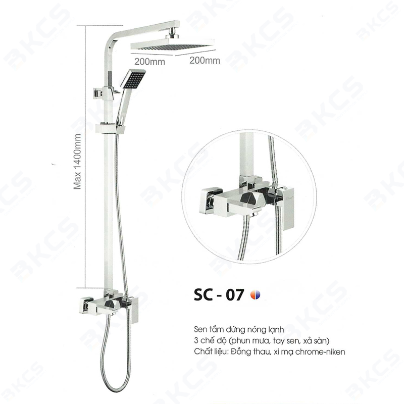 Sen tắm đứng nóng lạnh Sennam SC-07