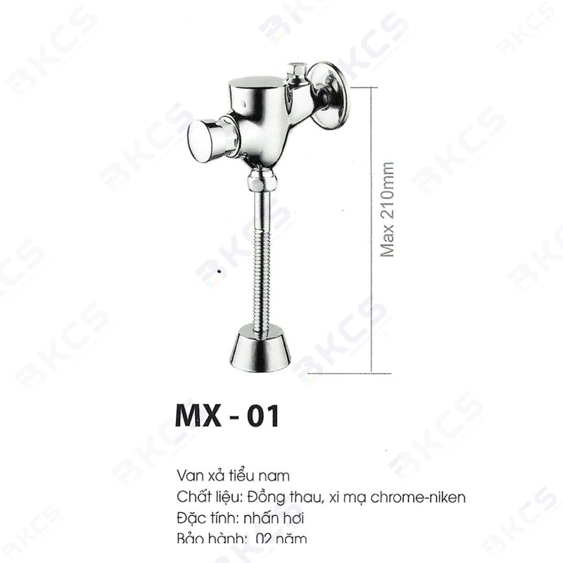 Van xả tiểu nam nhấn hơi Sennam MX-01