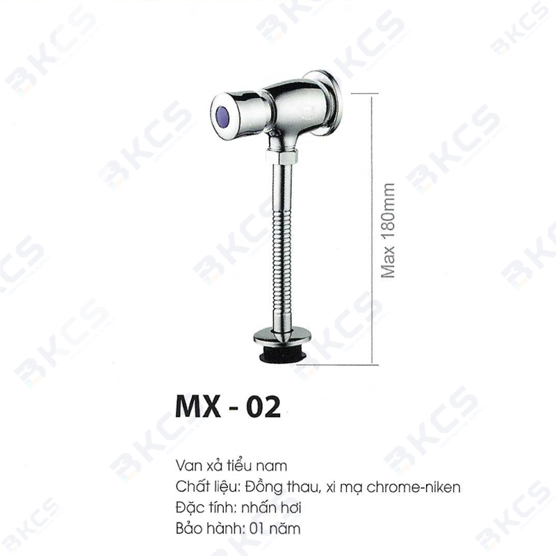 Van xả tiểu nam nhấn hơi Sennam MX-02