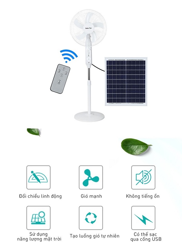 Quạt Năng Lượng Mặt Trời Kitawa 25W KQ725-T