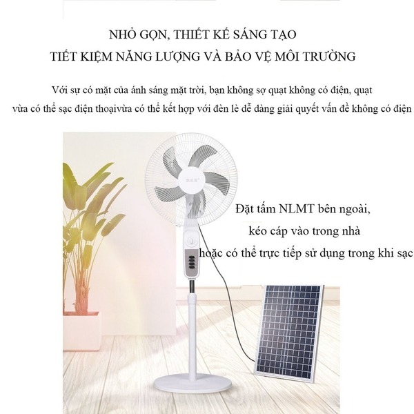 Quạt Năng Lượng Mặt Trời Kitawa 25W KQ725-T