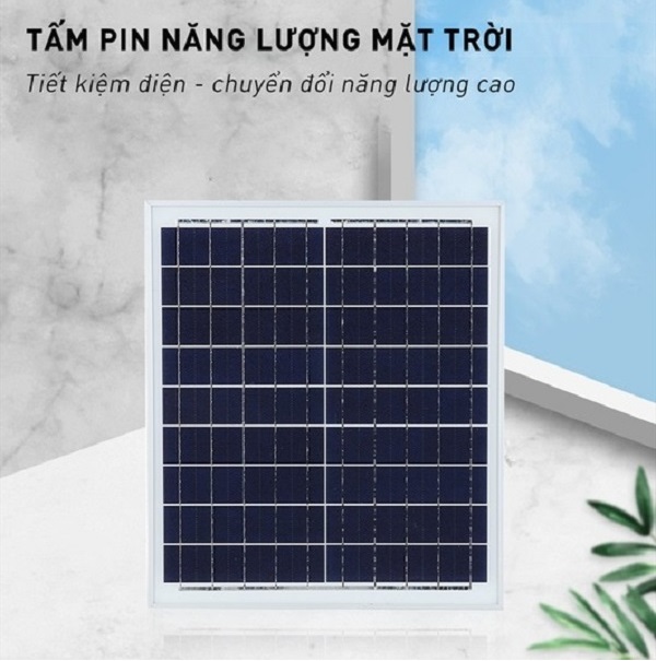 Quạt Năng Lượng Mặt Trời Kitawa 25W KQ725-T pin