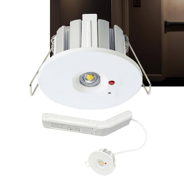 đèn âm trần khẩn cấp 3W V1DLE-3 Vinaled (khoét 45mm)