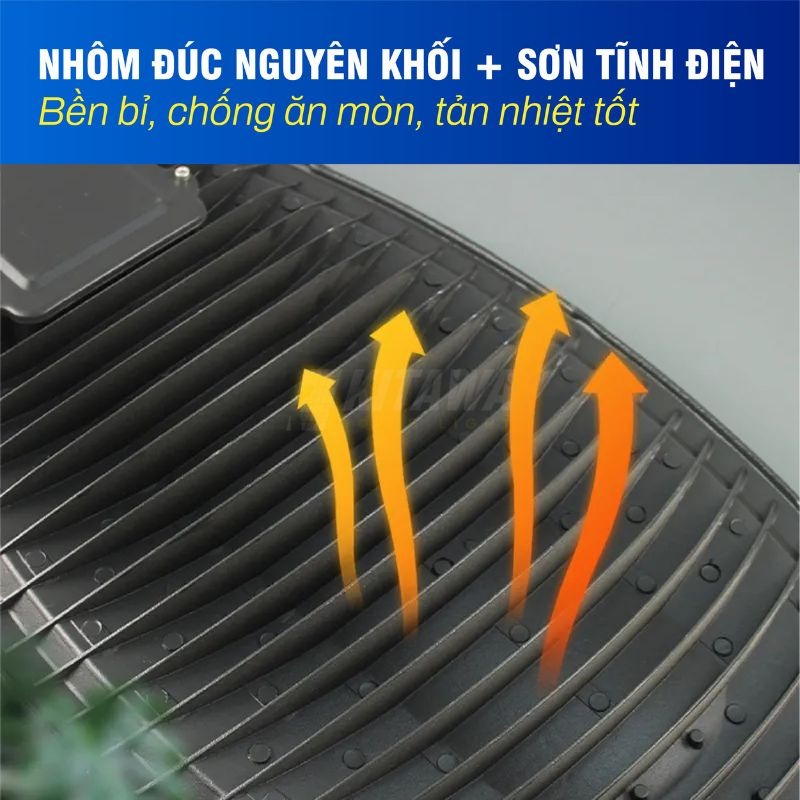 Đèn Đường Chiếc Lá 150W KITAWA - AC.CL01.150 - chất liệu