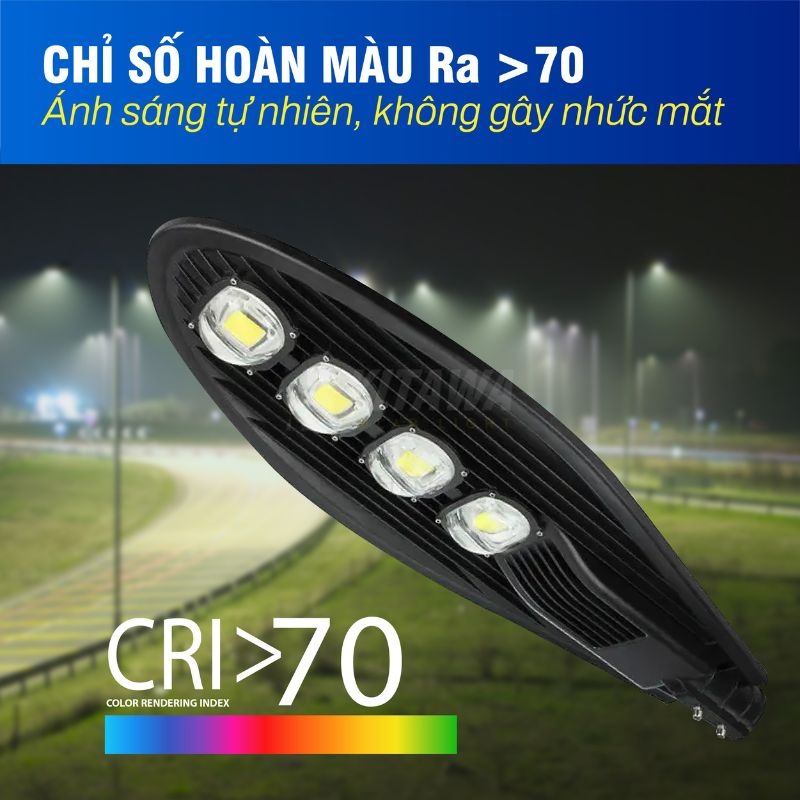 Đèn Đường Chiếc Lá 150W KITAWA - AC.CL01.150 hiệu suất sáng