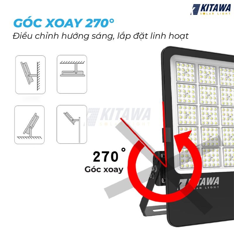 Đèn Pha 50W KITAWA AC.DP06.50, Chip Led Philips xuay 270 độ