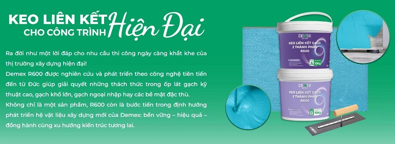 Keo liên kết gạch Epoxy 2 thành phần Demex R600