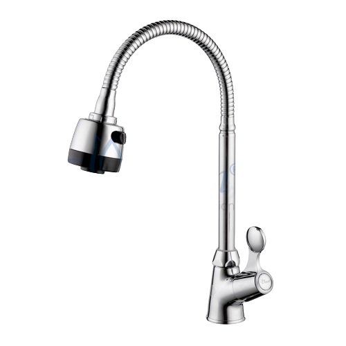 Vòi rửa chén lạnh ống bẻ tay gạt Sennam CL-08