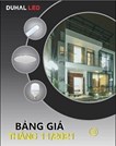 Bảng giá đèn led dự án Duhal (Catalogue)