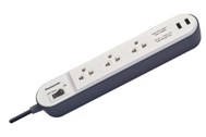 Ổ cắm có dây, 3 ổ cắm - 2 USB - 2.1A, 3m WCHG243322W-VN PANASONIC