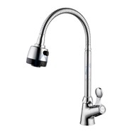 Vòi rửa chén lạnh ống bẻ tay gạt Sennam CL-08