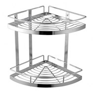 Kệ góc nhà tắm 2 tầng iNox 304 Sennam KG-03U