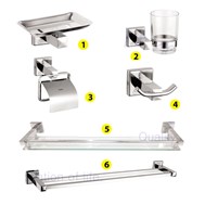 Bộ phụ kiện 6 món pát vuông INOX 304 Cao Cấp Sennam PK6M-01