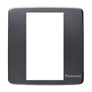 Mặt vuông dùng cho 3 thiết bị màu xám ánh kim WMT7813MYH-VN Dòng MINERVA PANASONIC