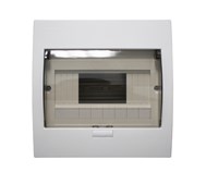 Tủ điện NDP108 Mặt nhựa + Đế kim loại 4-8 Modules (Nanoco)