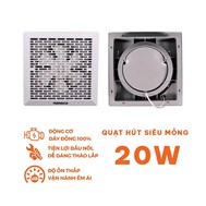 Quạt hút siêu mỏng 20W NMV2023 NANOCO