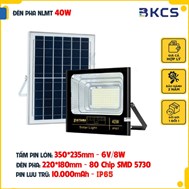 Đèn Pha Năng Lượng Mặt Trời 40W Kitawa DP140, IP65