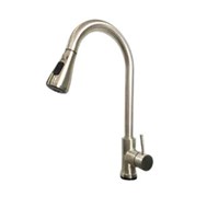 Vòi rửa chén nóng lạnh dây rút iNox 304 Sennam CNI-05