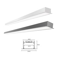 Đèn led thanh 3595 VinaLed V2LNR-40W/V2LNR-80W (bạc)