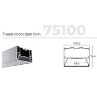 Thanh nhôm định hình 75100 PFVL-75100S Vinaled (bạc)