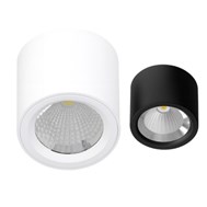 Đèn ống bơ (ốp trần tròn) 9W V10CLF-9 VinaLed (trắng/đen)