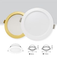 Đèn led downlight âm trần 12W V1DLF-12 Vinaled (khoét 110mm)