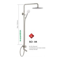 Sen cây tắm đứng lạnh INOX 304 Sennam SCI-04