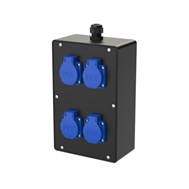 Hộp tủ điện 4 ổ cắm công nghiệp 3P 16A IP44, F9216027 PCE
