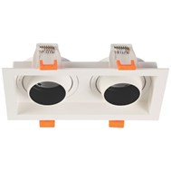 Chóa đèn âm trần đôi AFC 390/2 - MR16 (Không Bóng) Anfaco