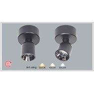Đèn led ốp trần chiếu điểm AFC 816 D 7W Anfaco (xoay 360° vỏ đen)