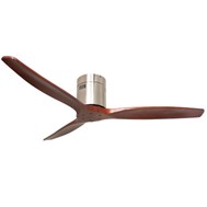 Quạt sát trần QVifa-39 40W 3 cánh (thân iNox, cánh gỗ nâu đỏ)