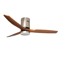 Quạt sát trần QVifa-37 42W 3 cánh (thân inox, cánh gỗ)