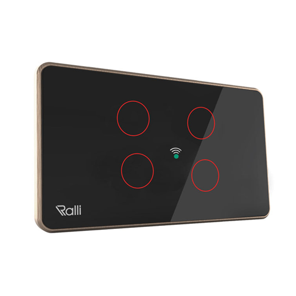 Công tắc thông minh Wifi 4 nút bấm (CTCU.WF CN.04T) Rạng Đông